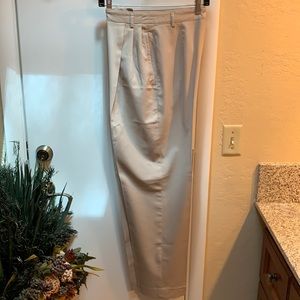 Zanella pleated lightweight khaki pants size 10